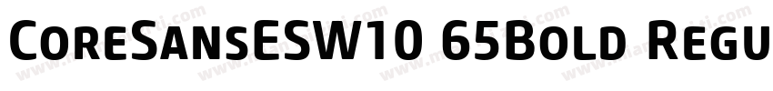 CoreSansESW10 65Bold Regular字体转换